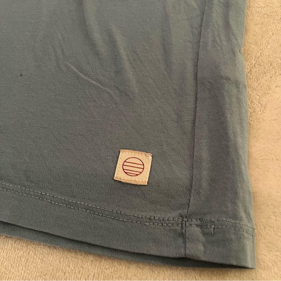 Marine Layer Signature Crew Graphic Snake Tee Shirt Short Sleeve Blue Mens Sz S - Picture 4 of 9